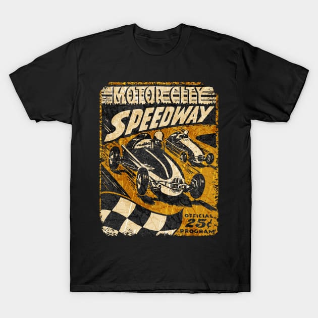 Motor City Speedway T-Shirt by Midcenturydave